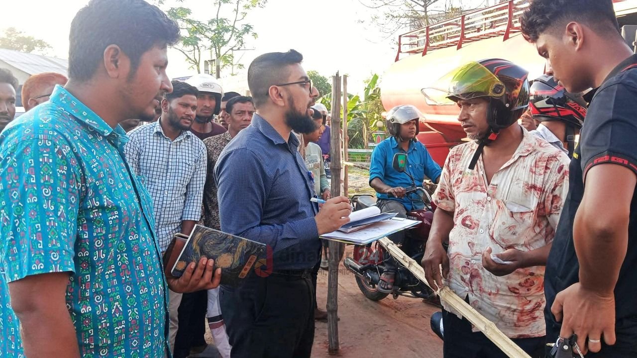 খানসামায় জ্বালানি পাম্পে তেল নিতে এসে ১৭ চালকের বিরুদ্ধে মামলা