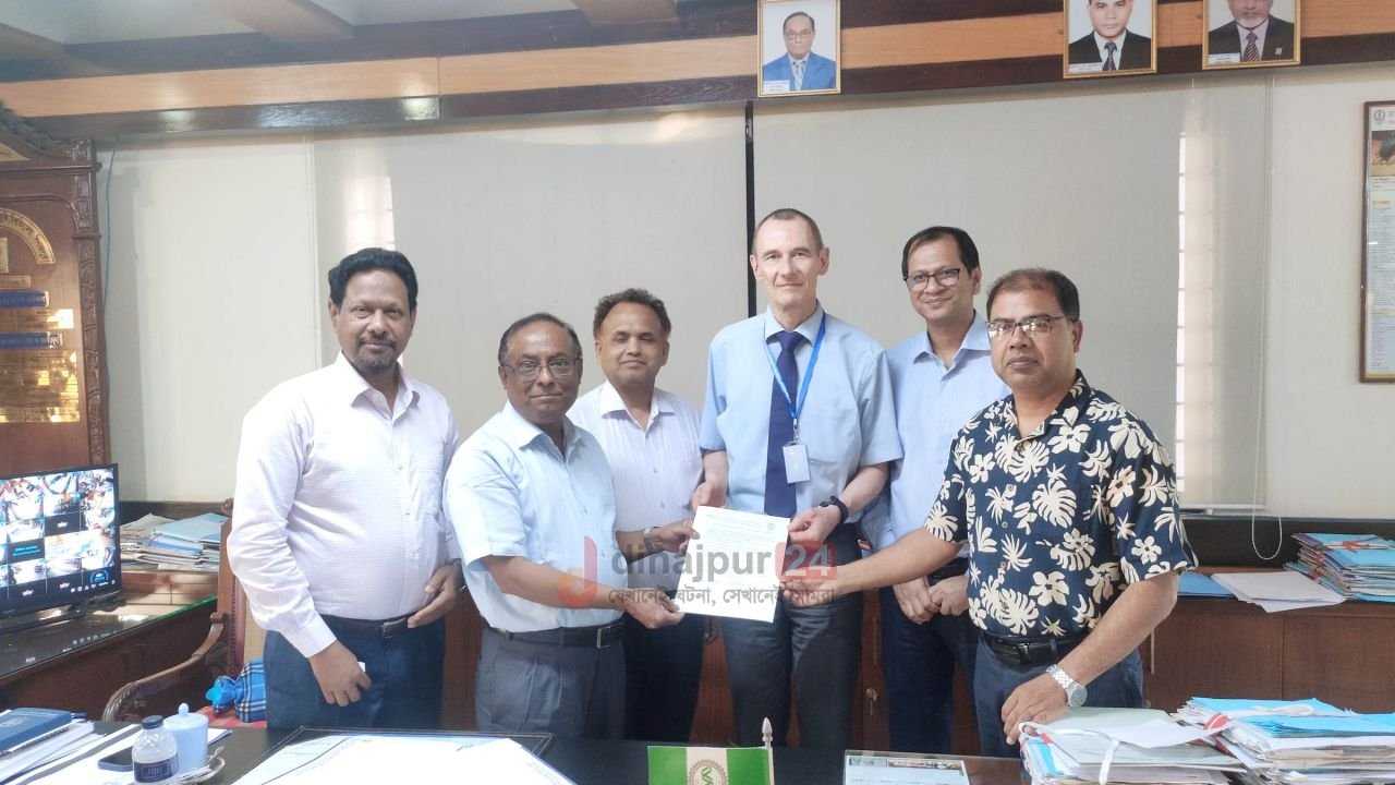 হাবিপ্রবি ও জার্মানির ইউনিভার্সিটি অব দুসেলদর্ফ এর মধ্যে সমঝোতা স্মারক MoU) স্বাক্ষর 